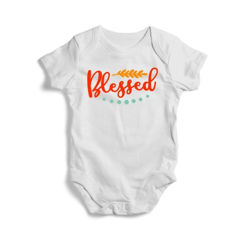 Blessed Baby Short Sleeve Bodysuit - Thanksgiving -  Lovely Dealz 